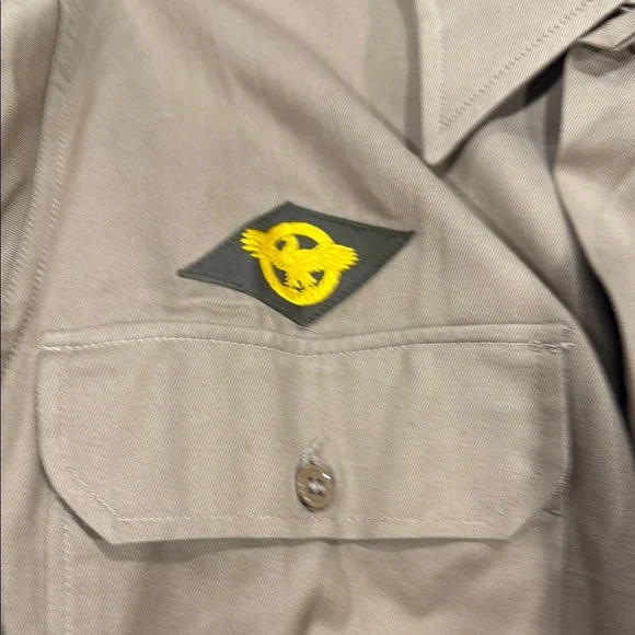 Men's Tan Military Style Shirt/jacket - Picture 5 of 7